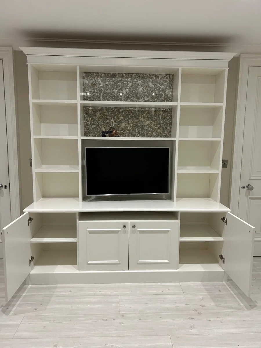 TV Cabinet with shelving and cupboards - Image 2