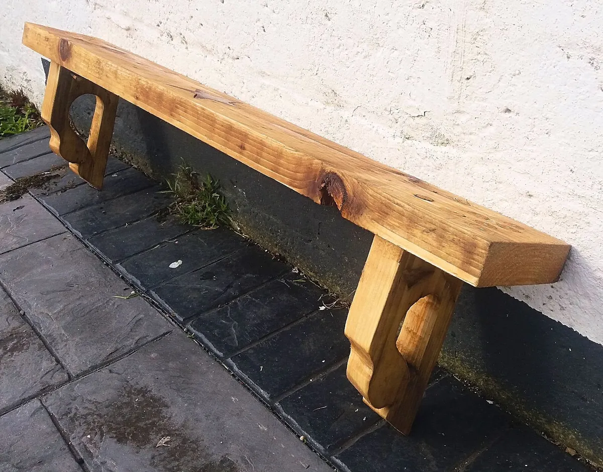 Rustic country stove mantle / floating shelf - Image 2