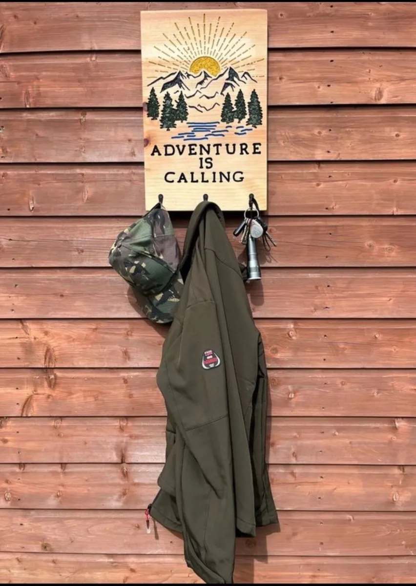 Handmade Wooden Key and Coat Hook - Image 2