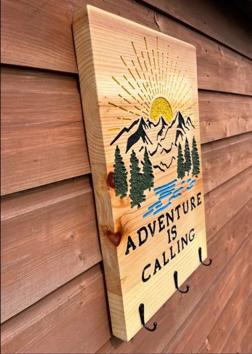 Handmade Wooden Key and Coat Hook - Image 3