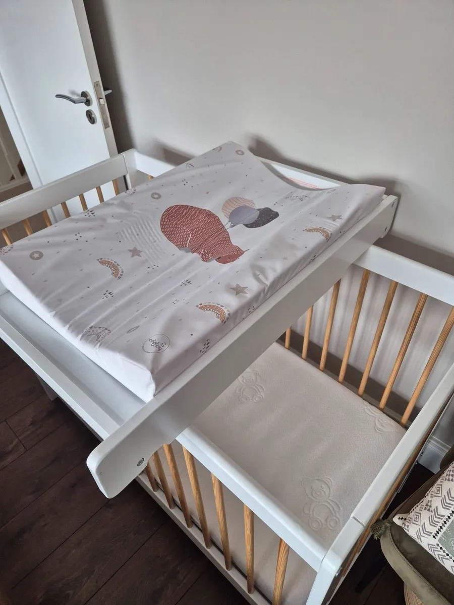 Cot /Toddler Bed with Changing Table - Image 1