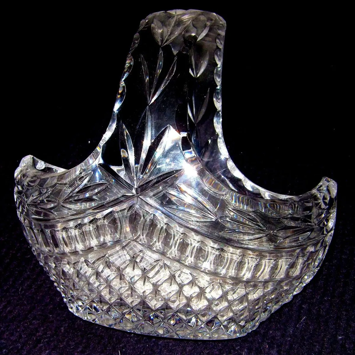 Vintage Harrods Lead Crystal Basket - Image 4