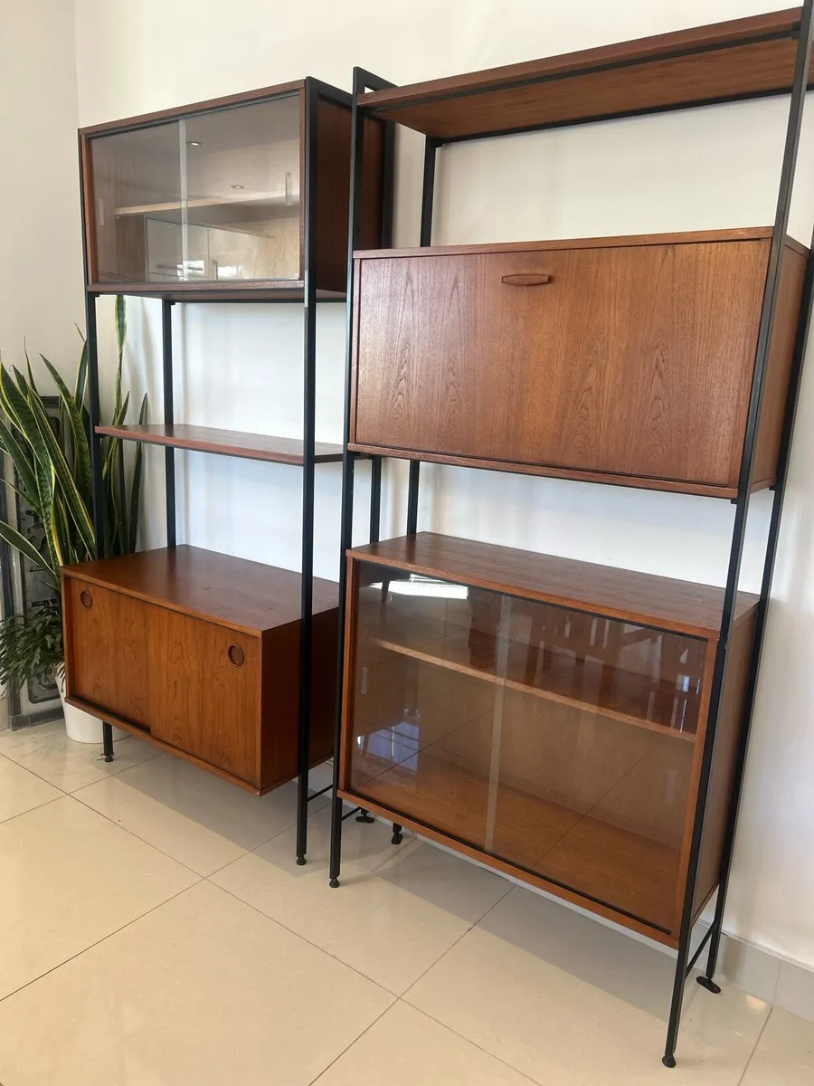 Mid century Avalon ladderax shelving bays x2 - Image 3