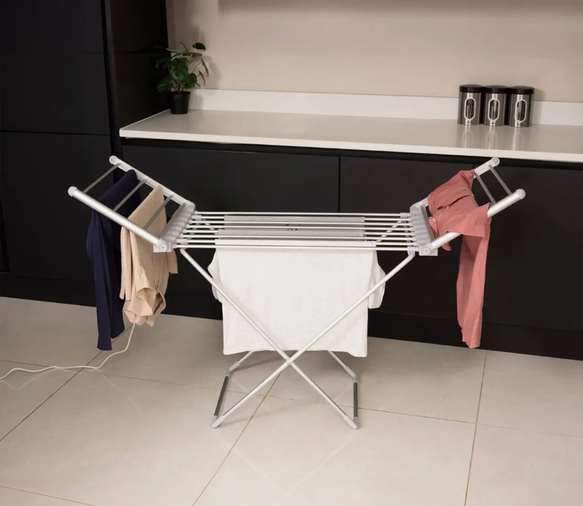 Electric Heated Clothes Airer - Image 2
