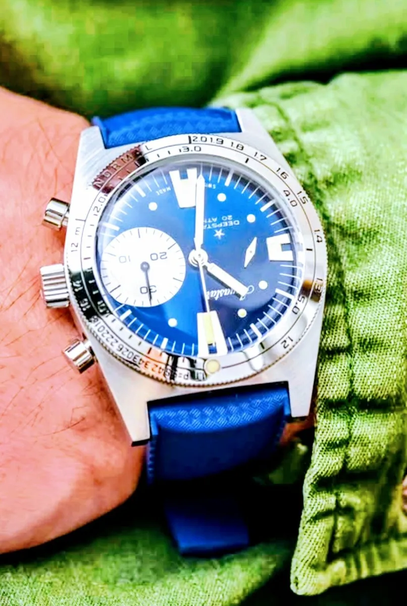 Aquastar Deepstar Blue Ray Chronograph new - Image 2