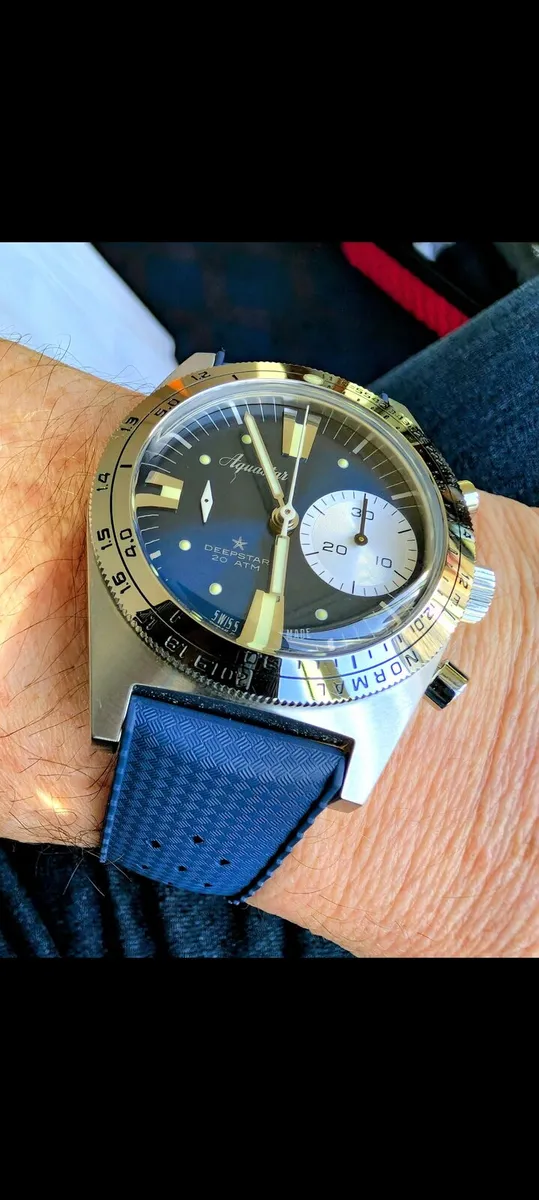 Aquastar Deepstar Blue Ray Chronograph new - Image 3