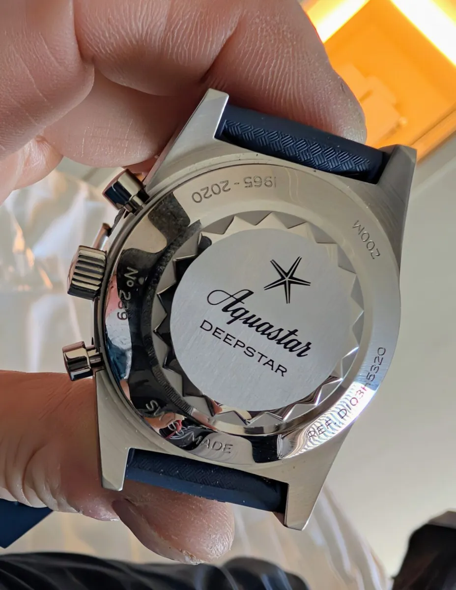 Aquastar Deepstar Blue Ray Chronograph new - Image 4