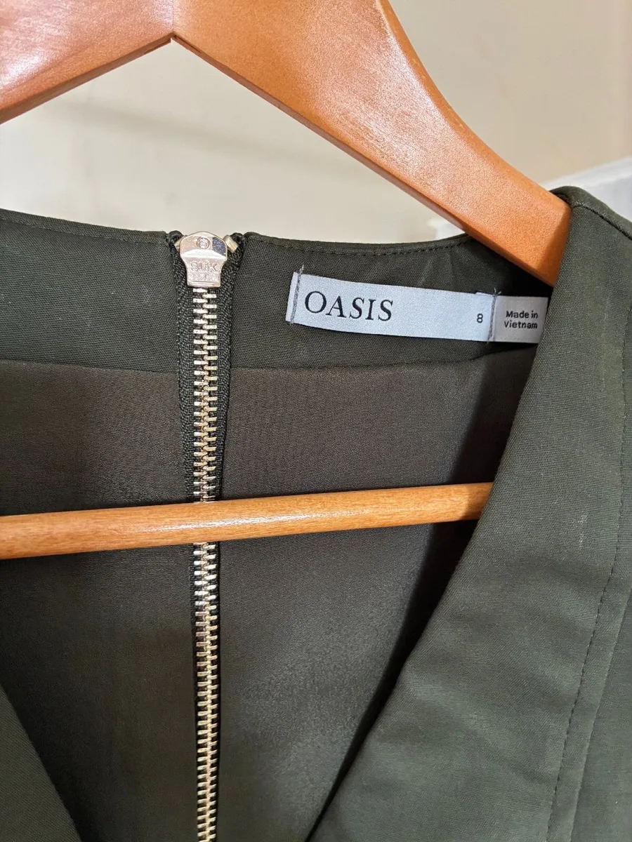 Khaki Green Dress - Image 2