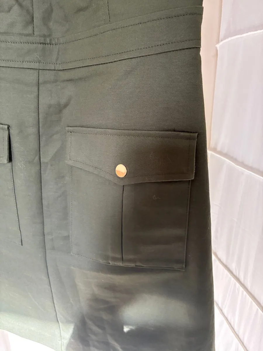 Khaki Green Dress - Image 3