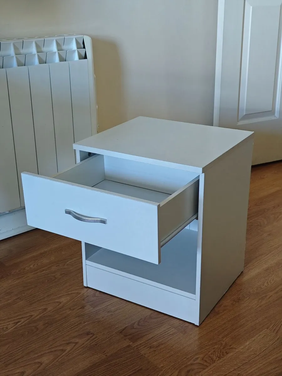 White Bedside Table - Image 2