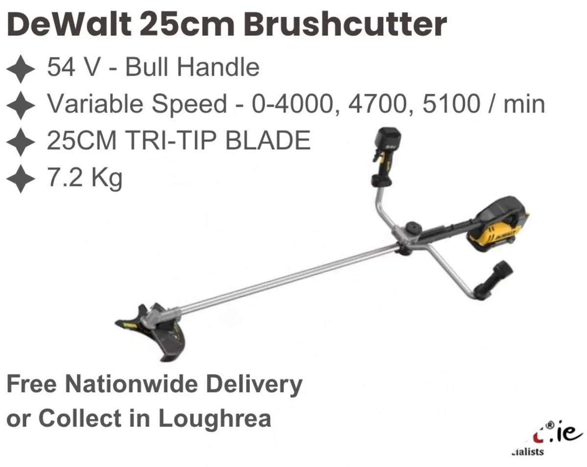 DeWalt 54V XR FLEXVOLT Bull Handle 25cm Brushcutte