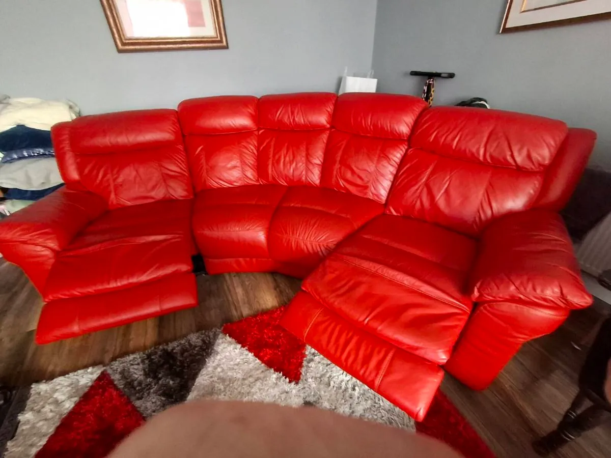 Leather Corner Couch - Image 3