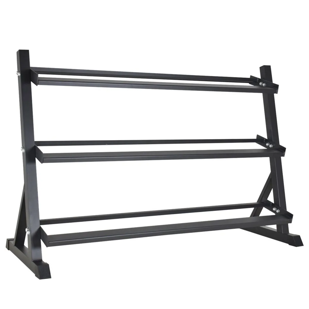 3 Tier (Extra Long) 12 Pair Dumbbell Rack - Gym - Image 1