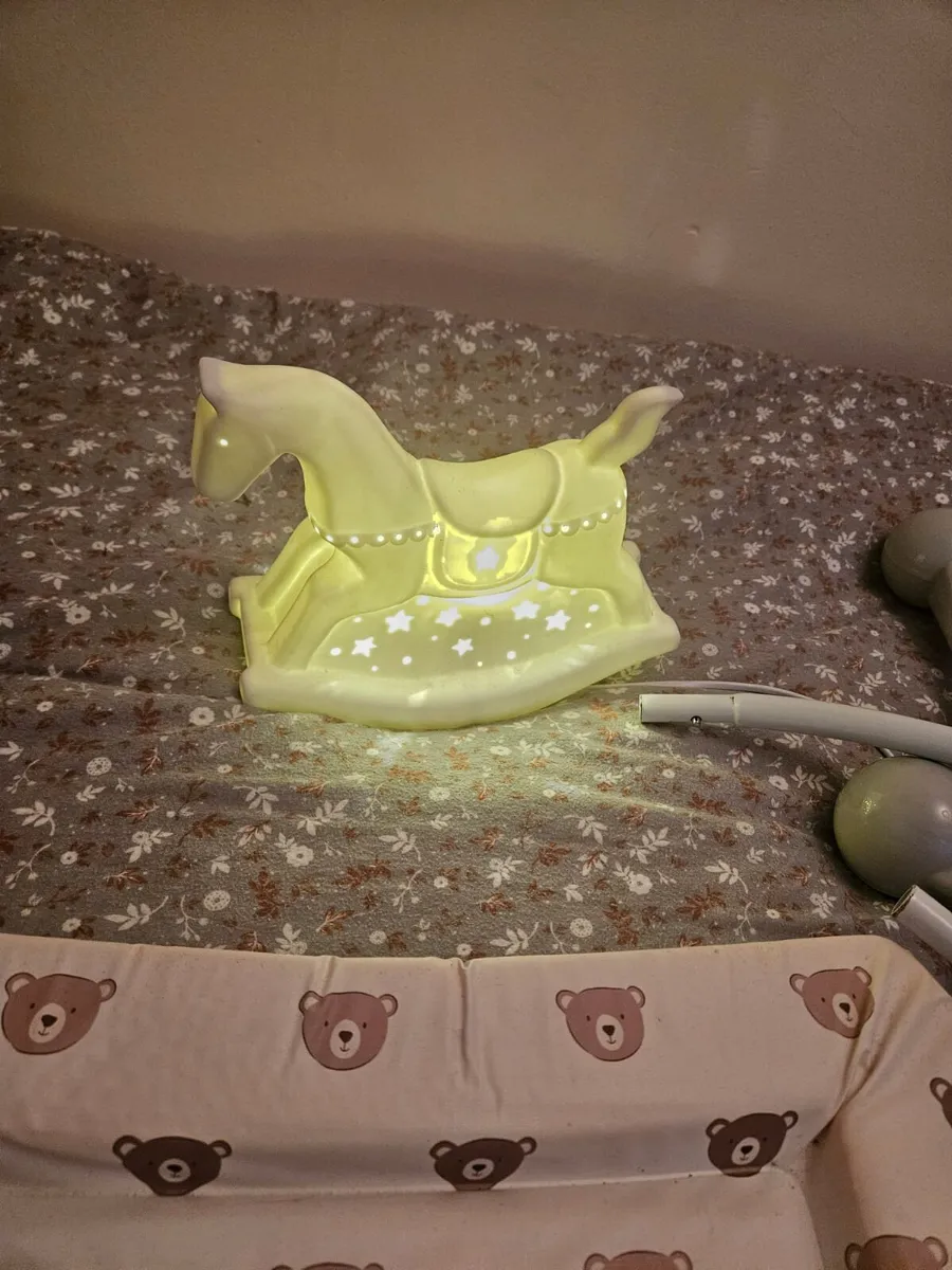 Belleek living Rocking horse lamp