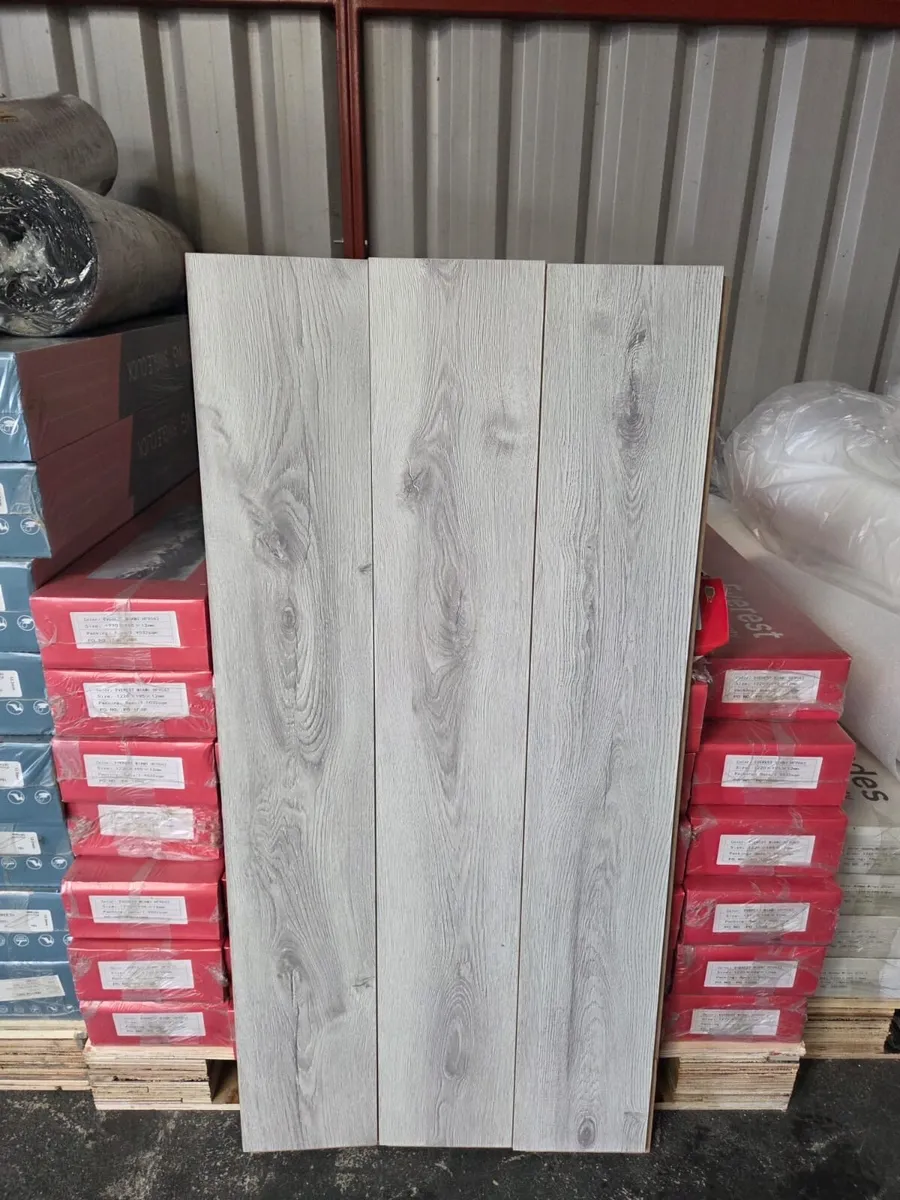 Everest Grey 12mm Laminated Flooring - Image 3