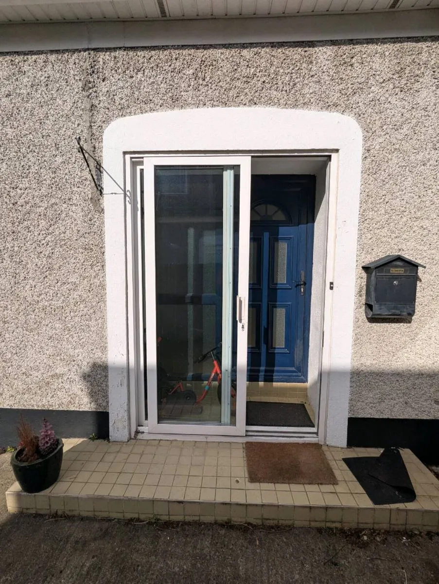 Complete Navy Front Door Set with Matching Side - Image 3