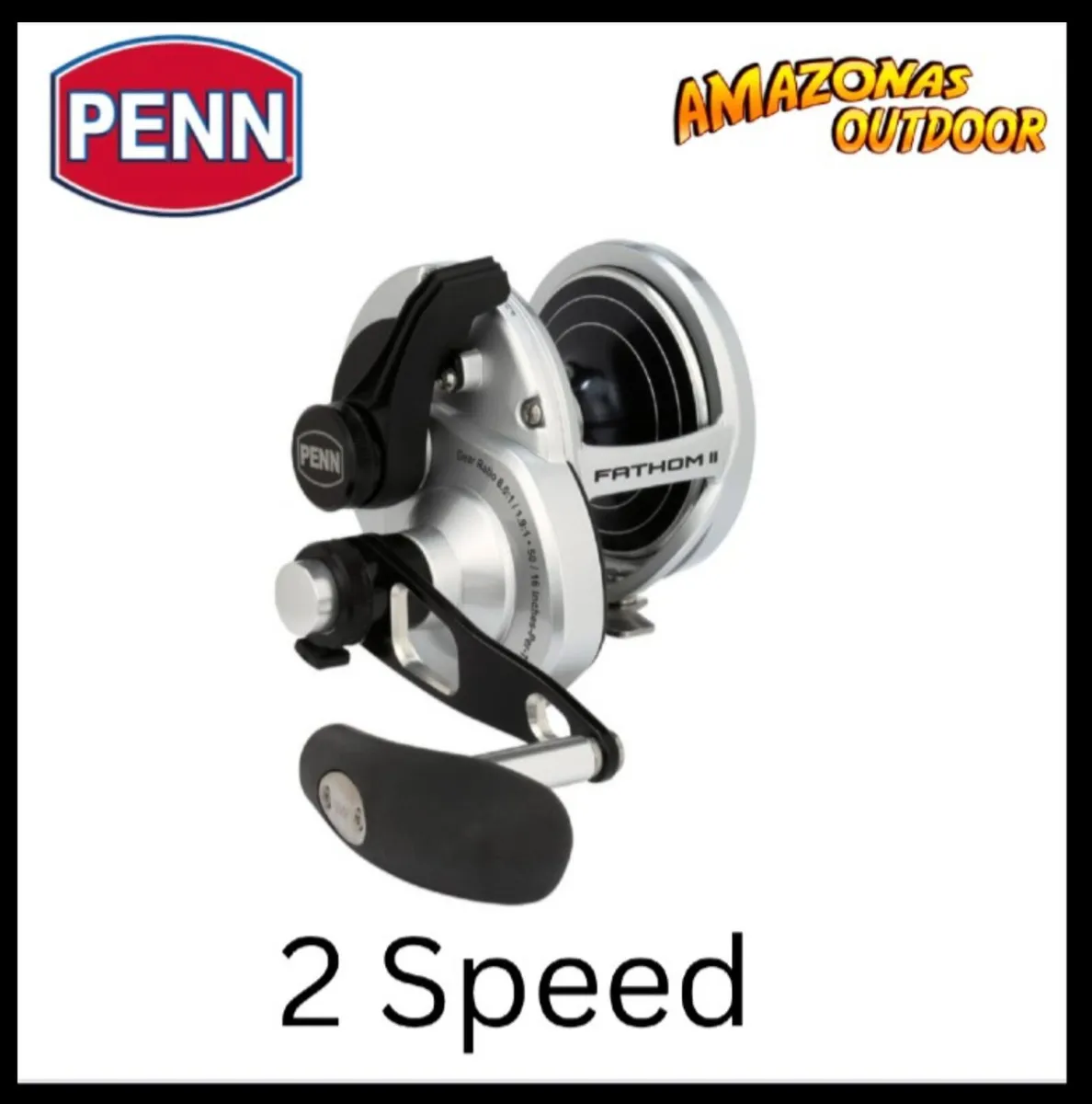 Penn Fathom 2 Lever Drag 2 Speed NEW