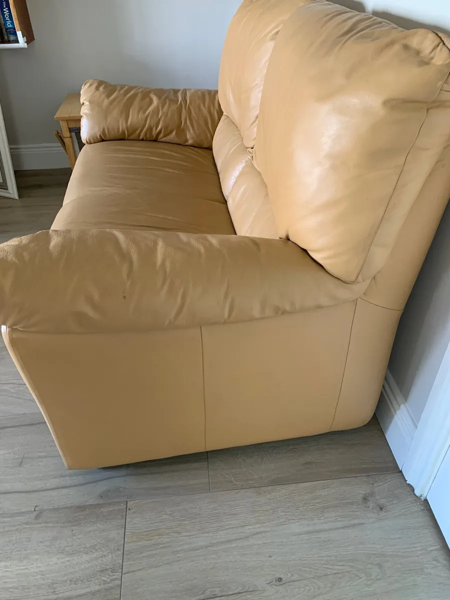 Natuzzi Leather 2 Seater Sofa - Image 2