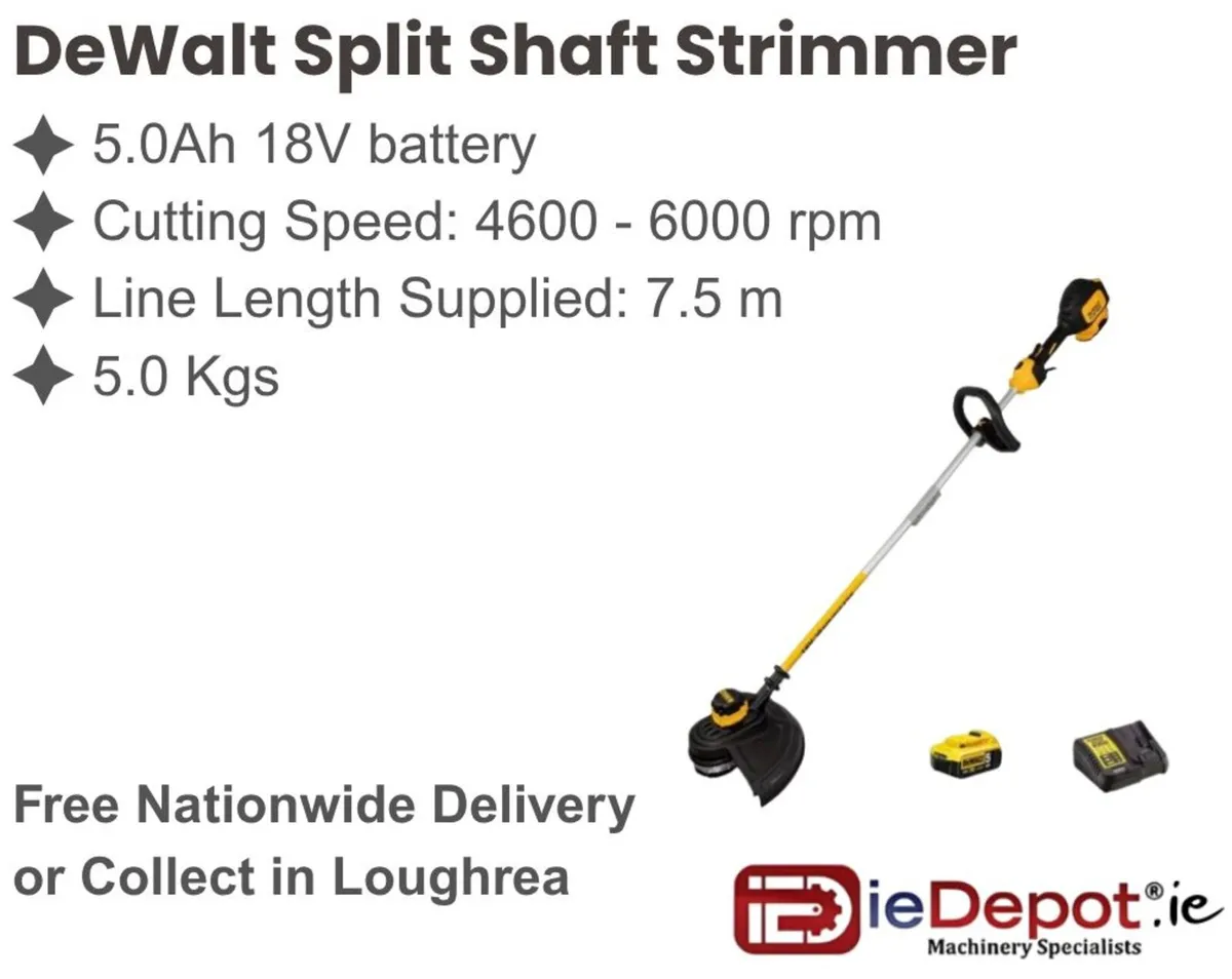 DeWalt 54V XR FLEXVOLT D-Handle 42cm Strimmer - Image 1