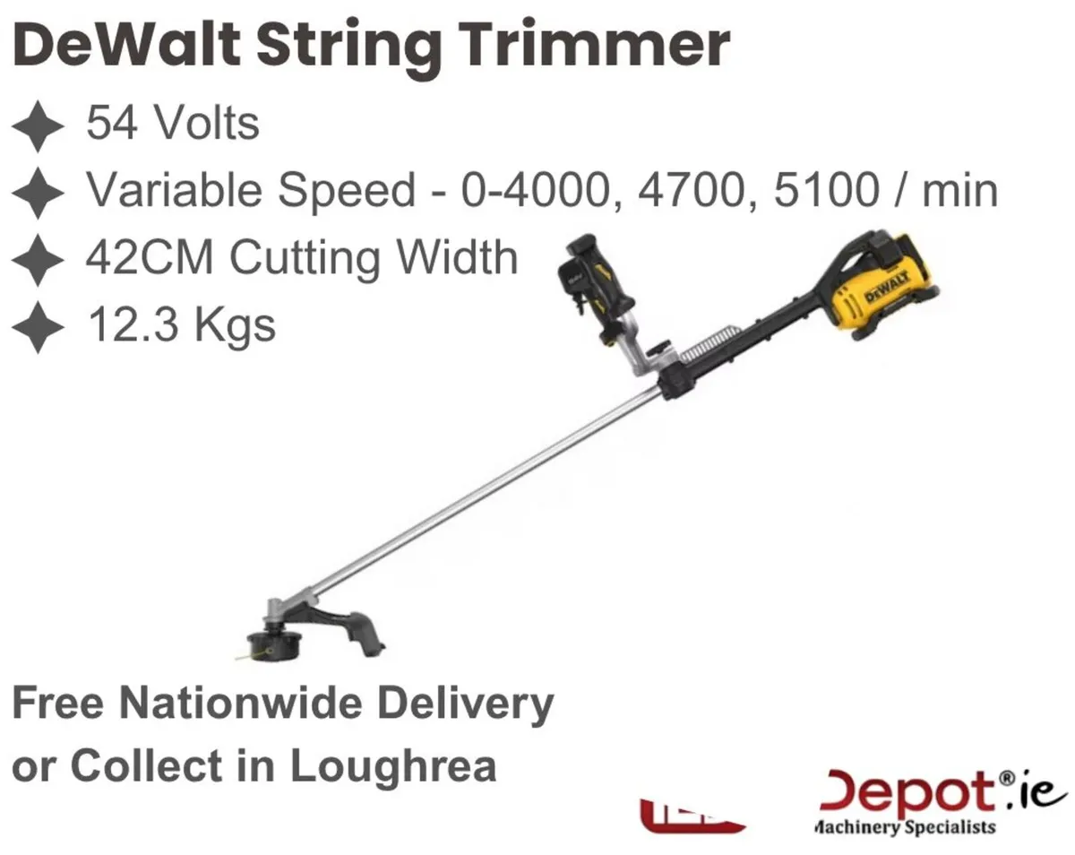 DeWalt 54V XR FLEXVOLT D-Handle 42cm Strimmer - Image 2
