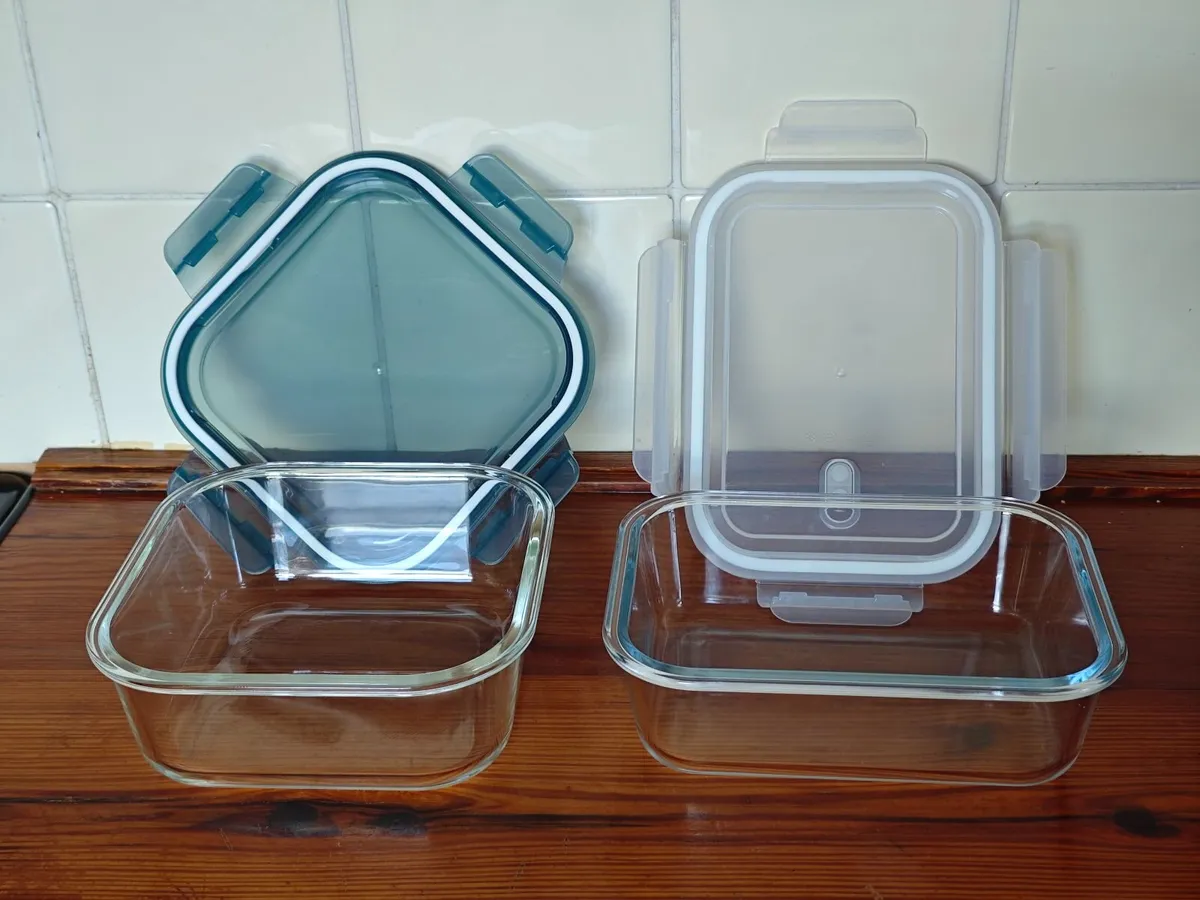 Glass Food Containers (Set of 2) - Image 1