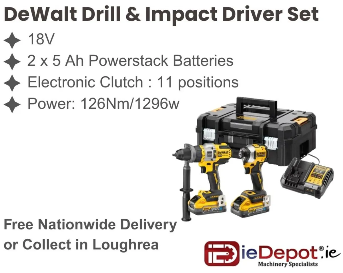 DeWalt 18V XR Brushless drill & Impact Driver set