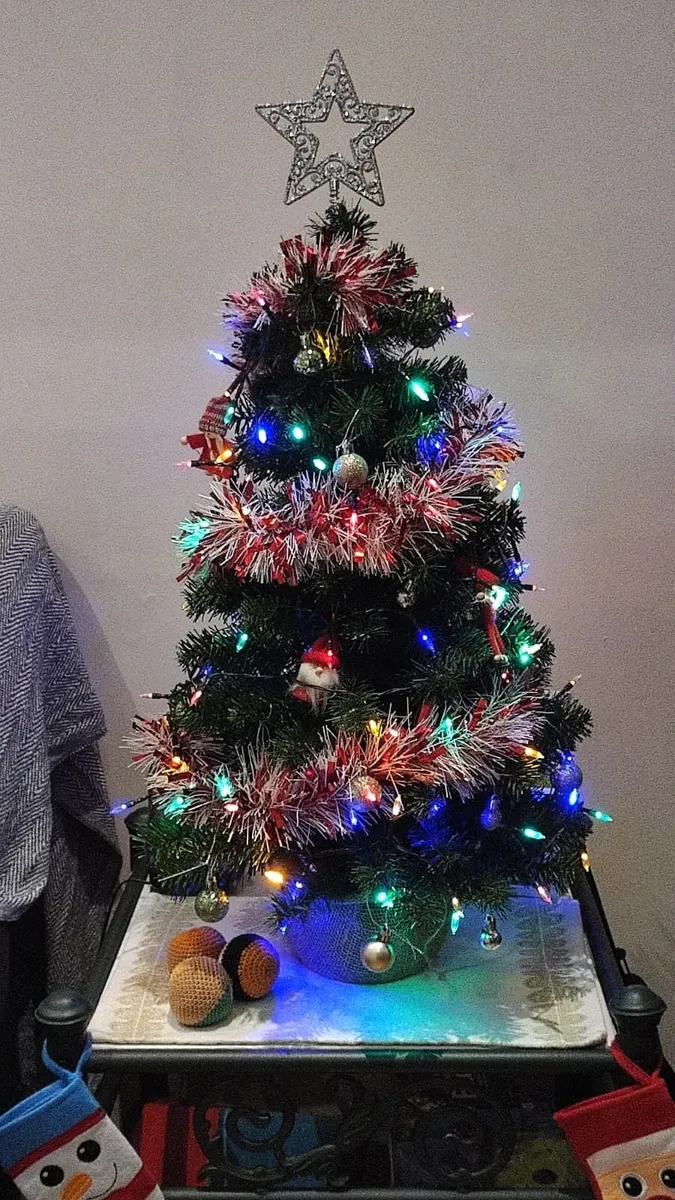 Small Christmas Tree + Decorations