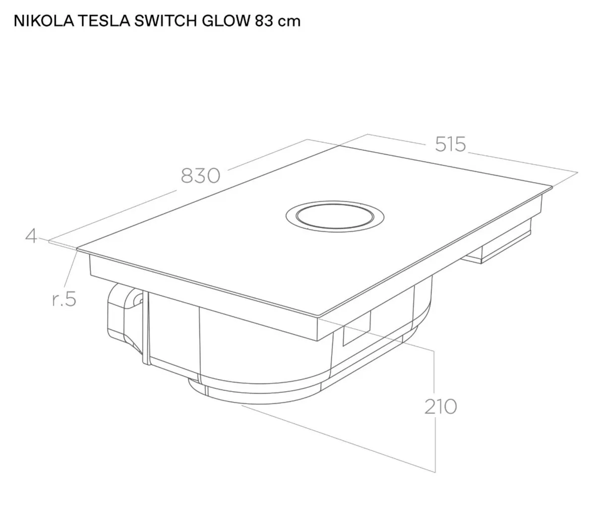 Elica NikolaTesla Switch Glow 83cm Hob - Image 3