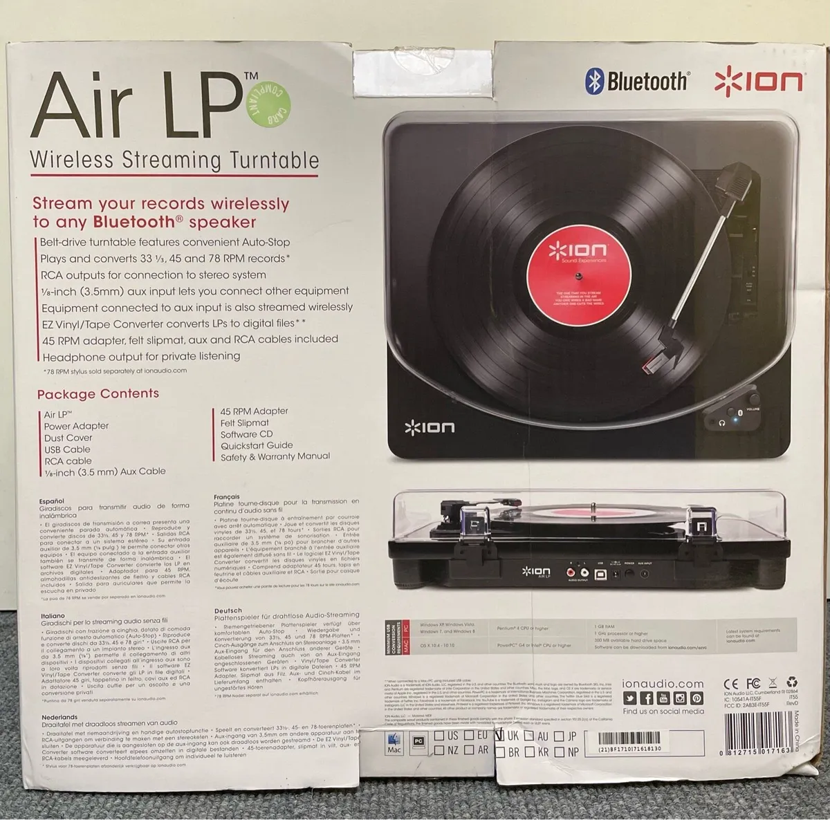 Ion Air Lp Bluetooth turntable - Image 2