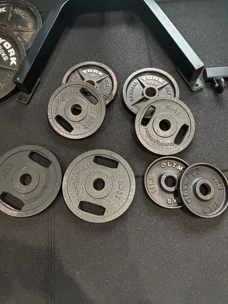 160kg cast iron Weight plates - Image 2