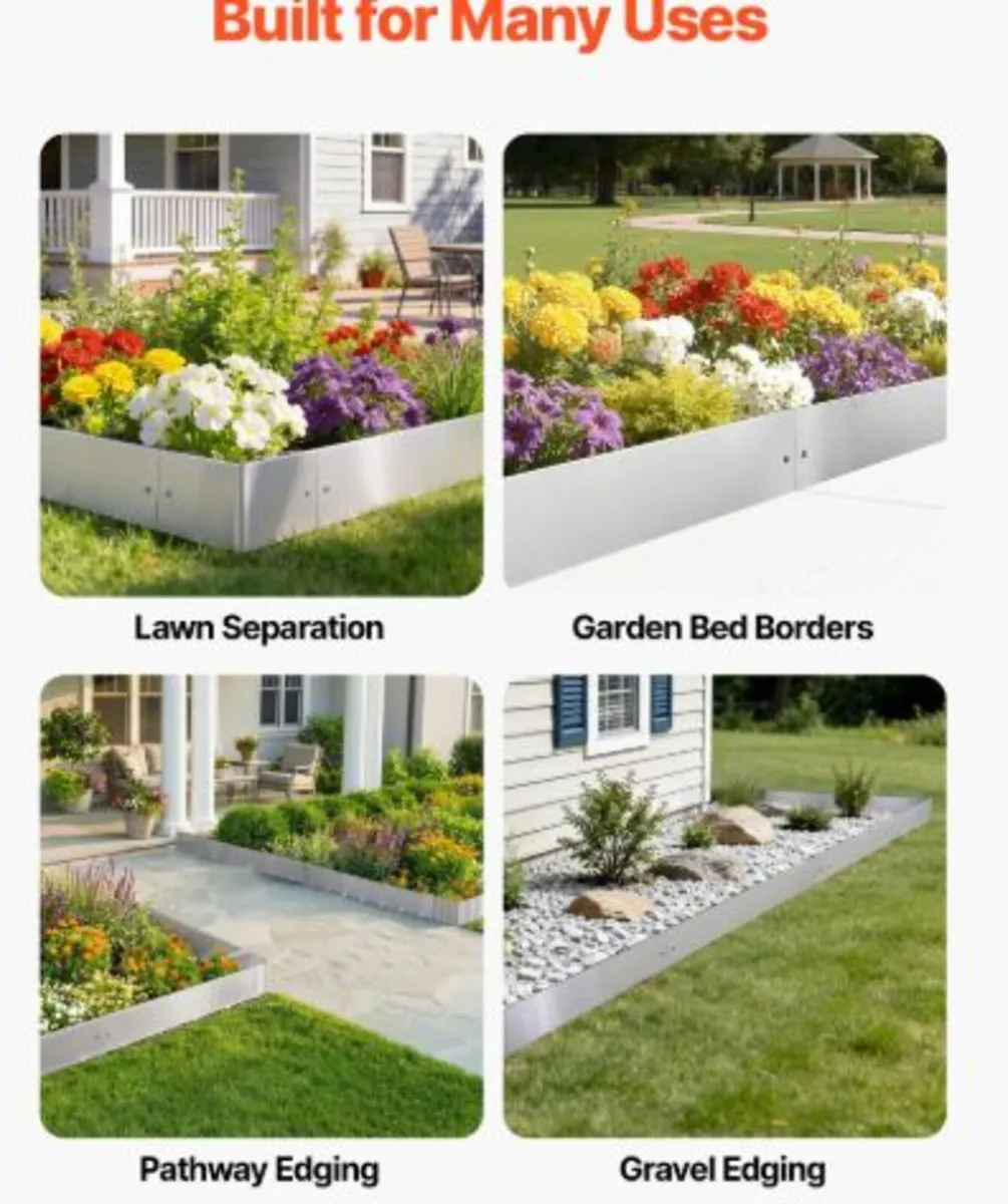 Corten Steel Landscape Edging, 10-Pack 100 x 23 cm - Image 3