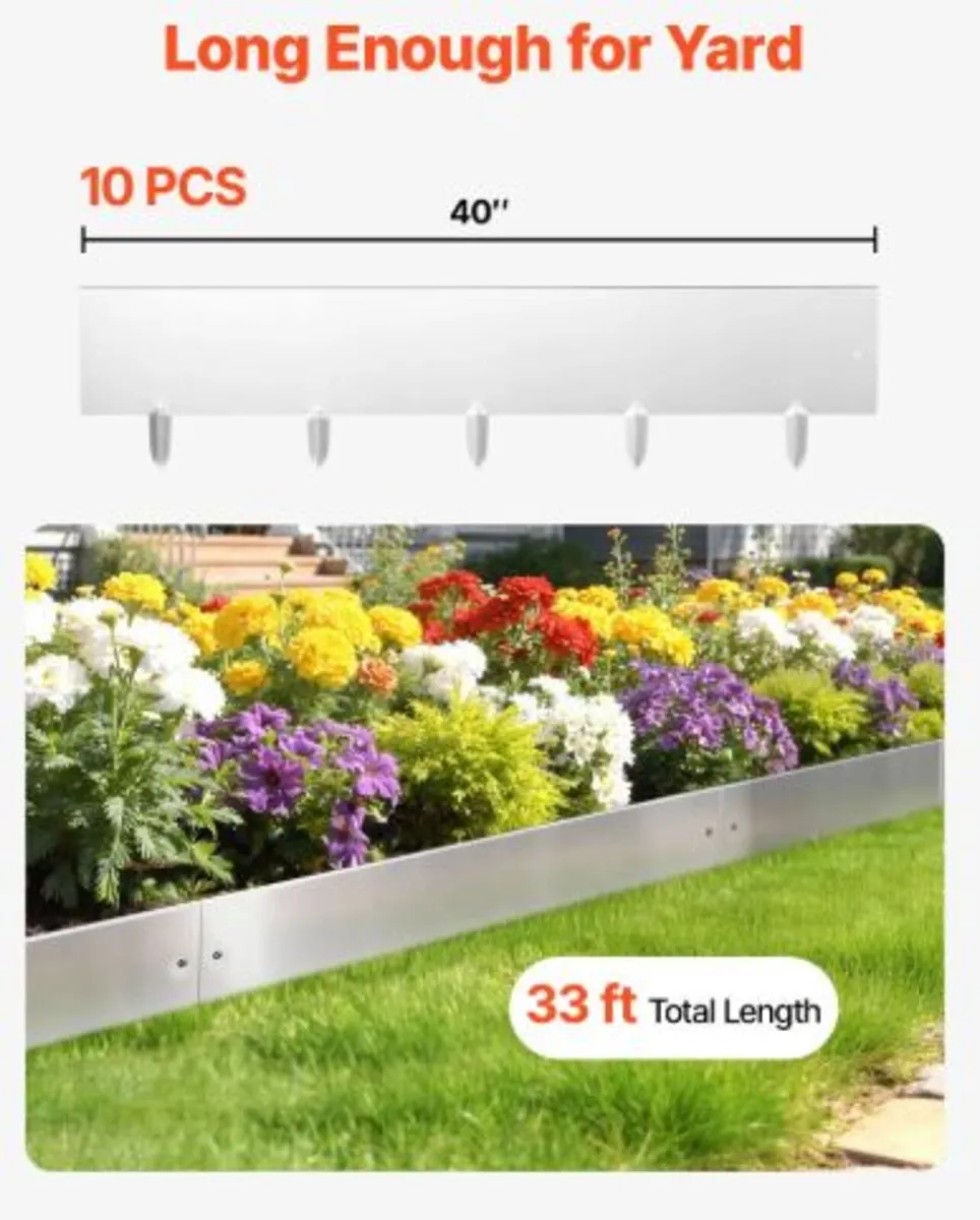 Corten Steel Landscape Edging, 10-Pack 100 x 23 cm - Image 4