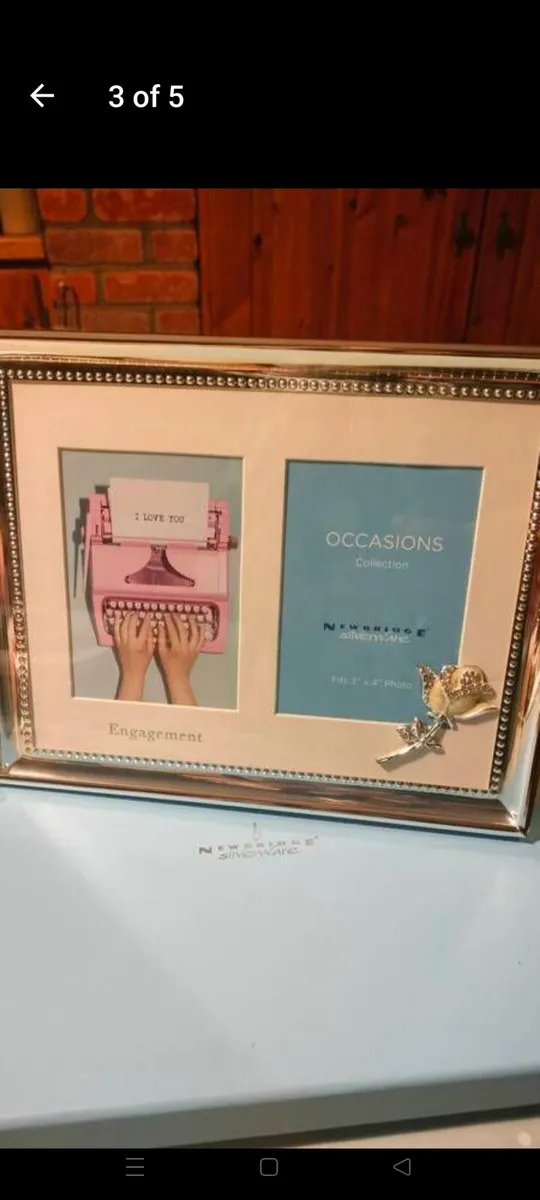 Newbridge double Engagement frame. New in box. Unw - Image 1