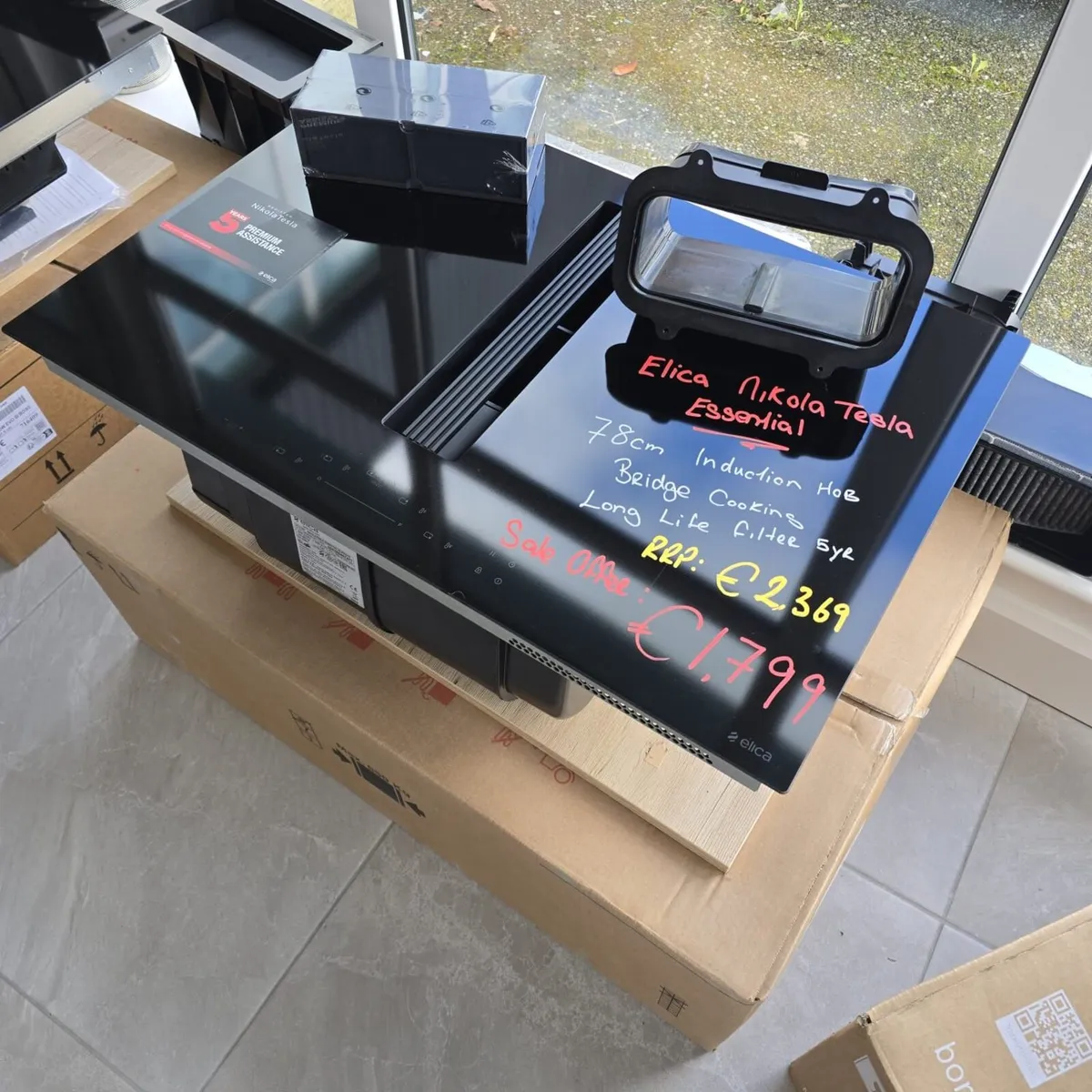 NikolaTesla Essential 78cm Down Draft Hob - Image 1