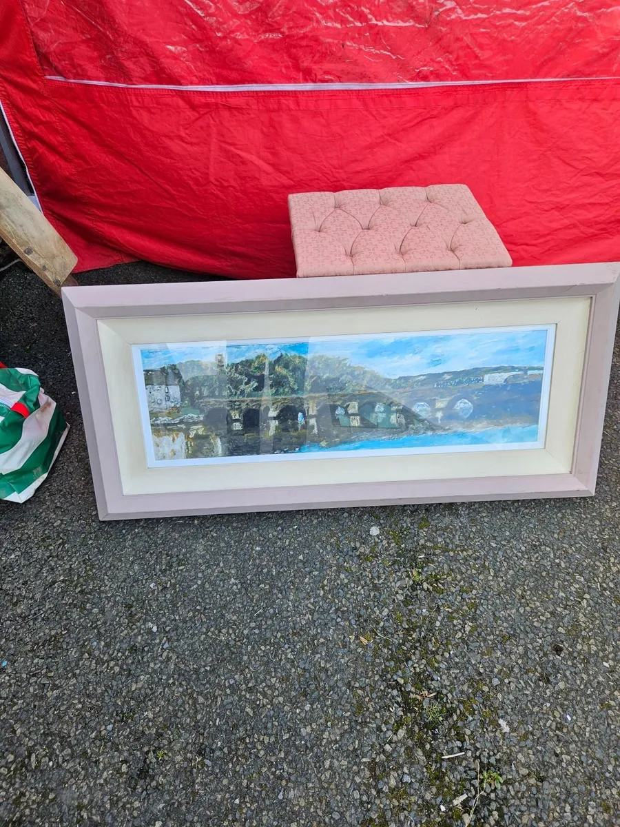 Picture Oil Painting The Bridge Wicklow Town - Image 1