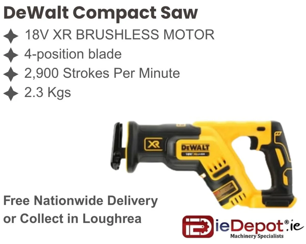 DeWalt 18V XR Brushless Compact Reciprocating Saw