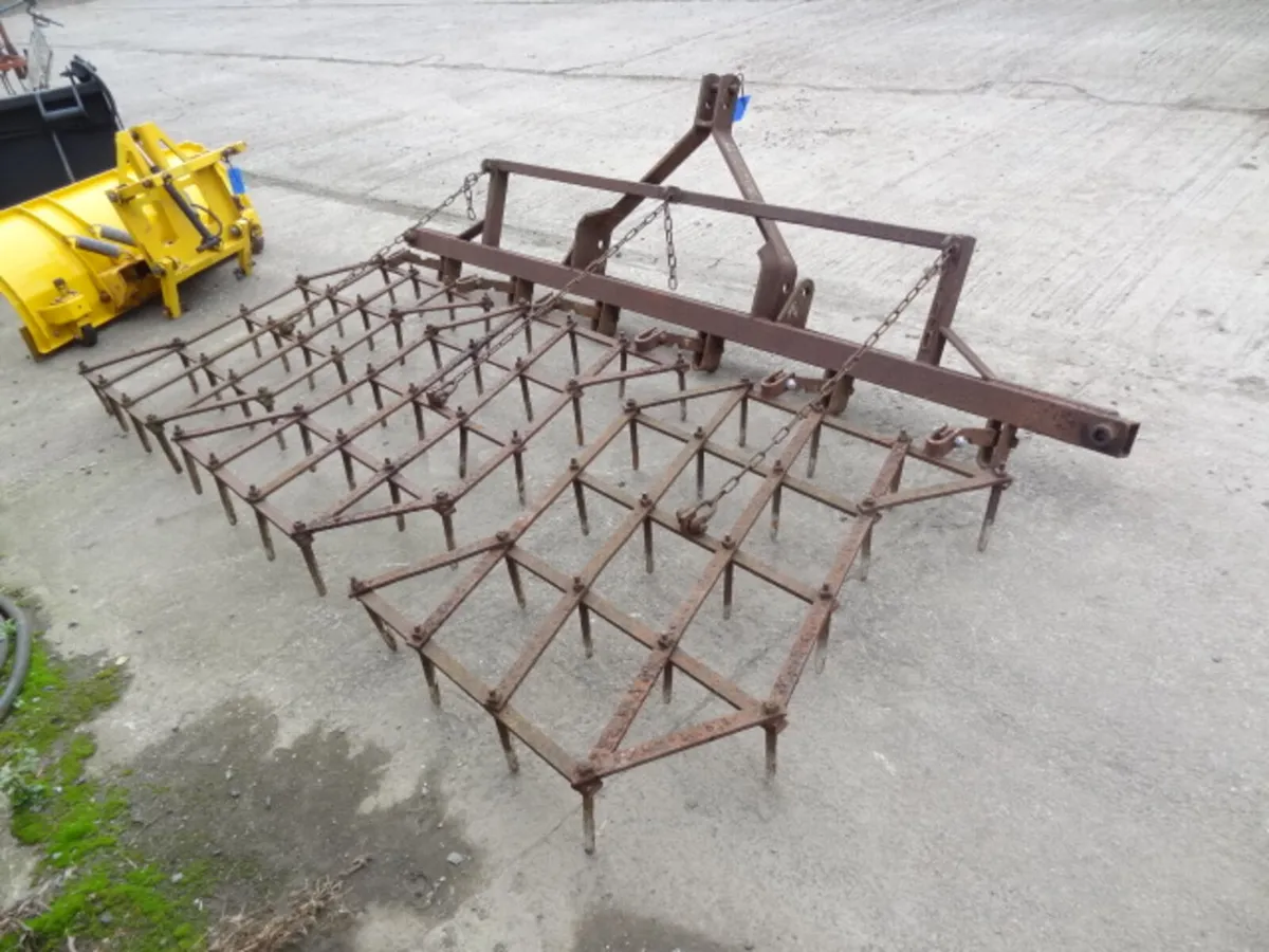 Parmiter 3 Section Mounted Pin Harrow - Image 1