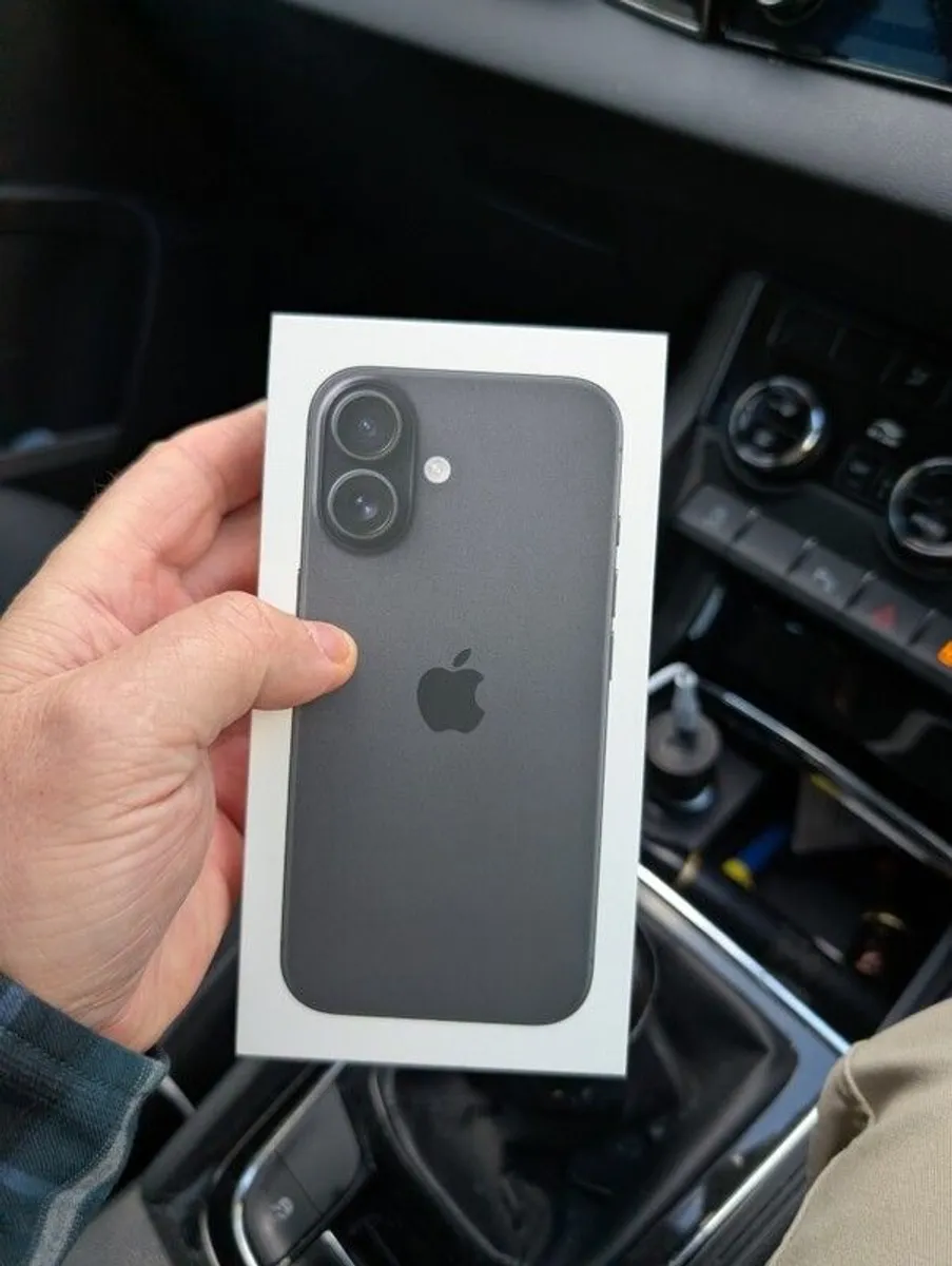 Iphone 16 128gb Black Sealed 1 year Apple Warranty upon Activation UK Irish  version - Image 1