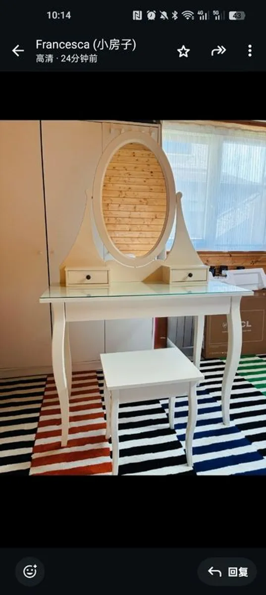 Dressing Table & Chair - Image 1