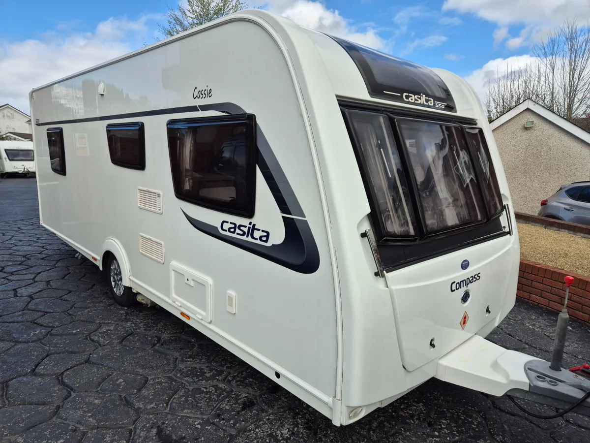 Rear Island  Bed  Compass  Casita 550 - Image 2