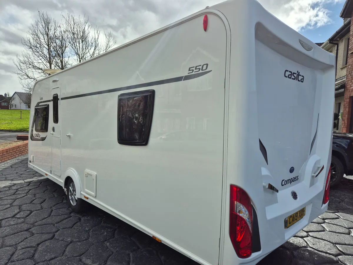 Rear Island  Bed  Compass  Casita 550 - Image 4