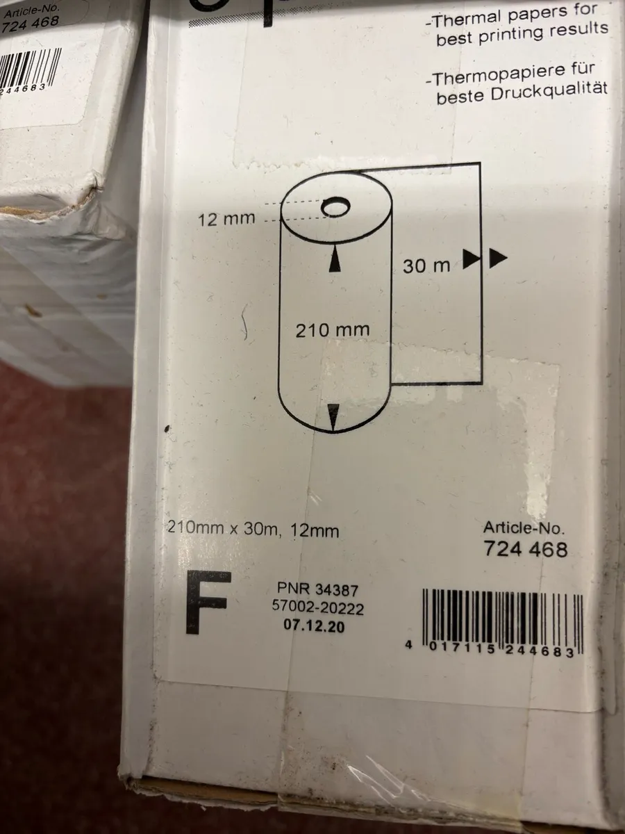 Fax machine thermal paper rolls