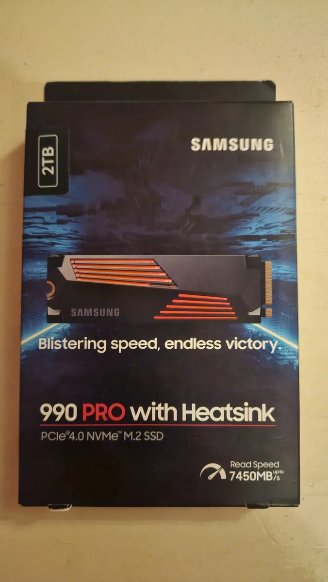 NEW 2TB Samsung 990 PRO Heatsink NVMe M.2 SSD - Image 1