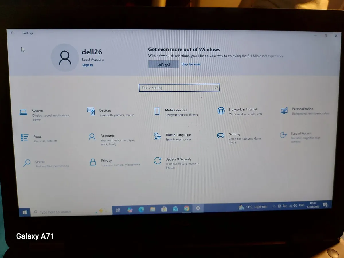 Dell Latitude E5570, 8GB Ram, 500GB SSD, Wins 10 P - Image 3
