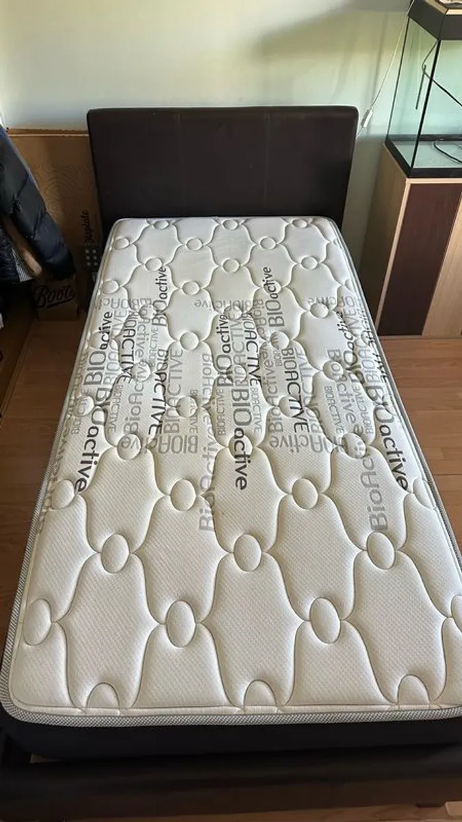 Single Bed Frame + Mattress - Image 1
