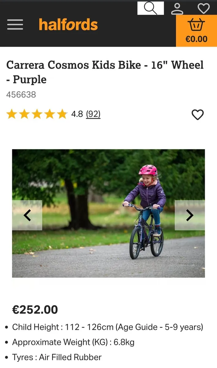 Childrens 16" Wheel Bike - Image 3