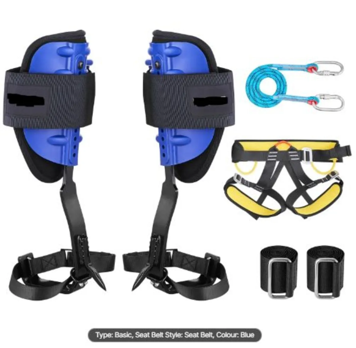 Tree Climbing Spikes Set, Height-Adjustable Tree - Image 1