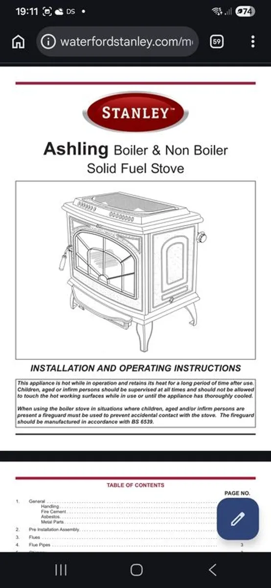 Stanley Ashling Stove with Hotplate (Cook) - Image 2