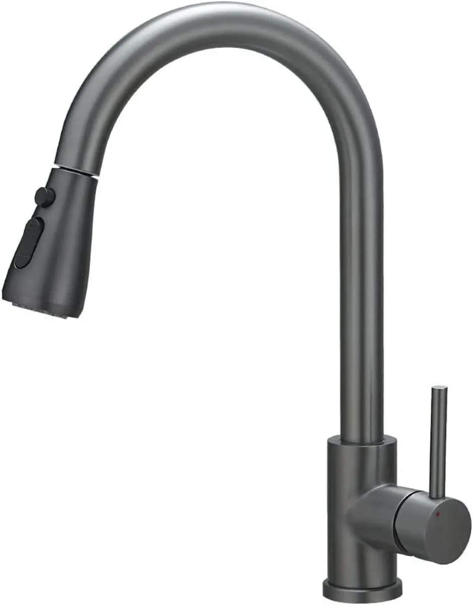 Kitchen Sink Mixer Tap with Pull Down Sprayer - Image 1