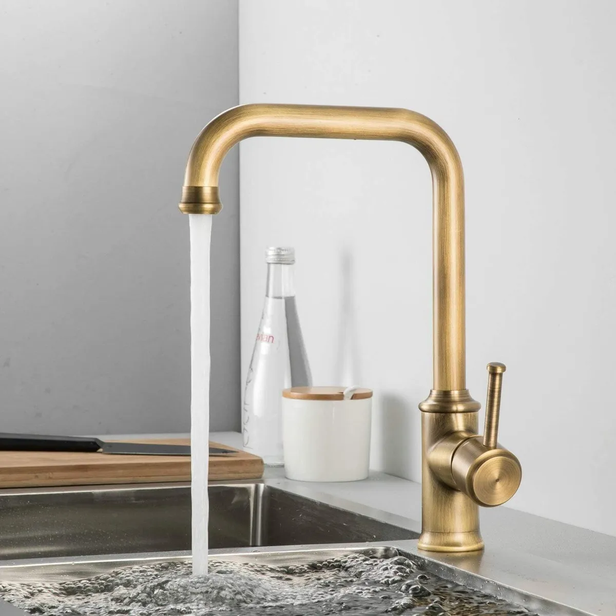 Kitchen Mixer Tap Rotating Sink Faucet Old Copper - Image 2